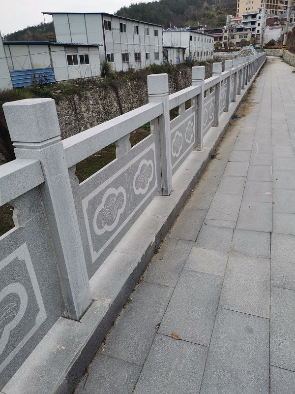 芝麻灰石栏杆，河道石栏杆，桥梁石栏杆，公园石栏杆(图1)